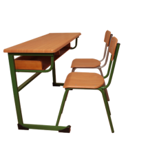 Moyen et Secondaire - Table Biplaces avec chaises Modèle 2